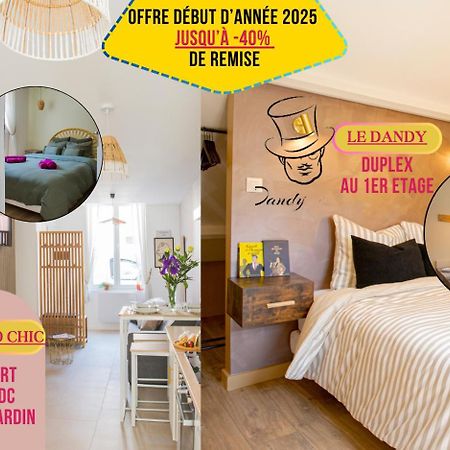 Ideal Pro & Couple - 2 Logements Theme Boho Chic Rdc & Dandy 1Er Etage - Quartier Calme - Jardin - Wifi Hd - Smart Tv - Parking Gratuit - Proche Centre & Transports - Ask Home Valenciennes Zewnętrze zdjęcie