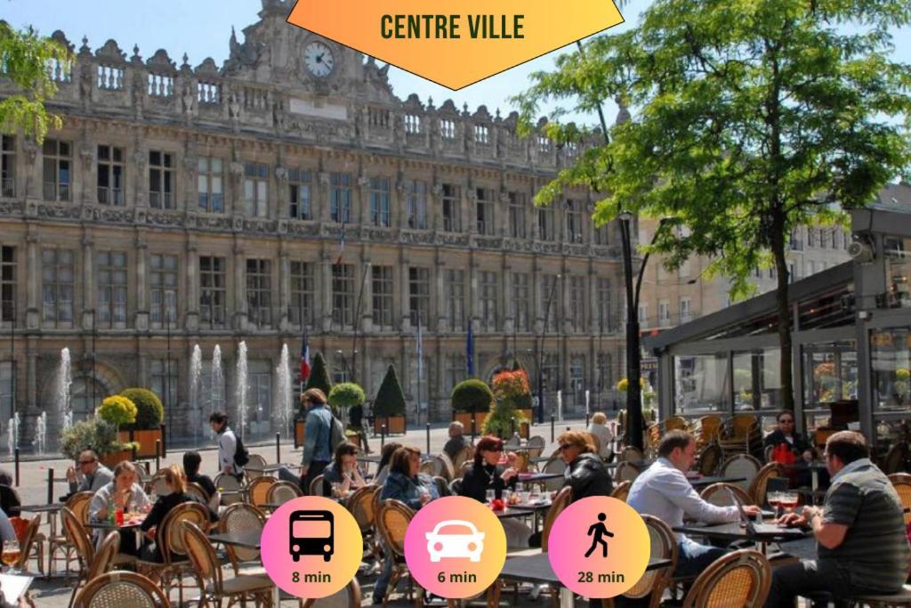 Ideal Pro & Couple - 2 Logements Theme Boho Chic Rdc & Dandy 1Er Etage - Quartier Calme - Jardin - Wifi Hd - Smart Tv - Parking Gratuit - Proche Centre & Transports - Ask Home Valenciennes Zewnętrze zdjęcie