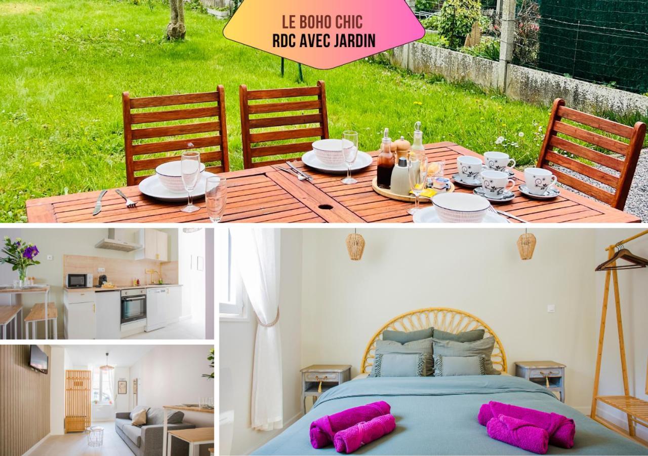Ideal Pro & Couple - 2 Logements Theme Boho Chic Rdc & Dandy 1Er Etage - Quartier Calme - Jardin - Wifi Hd - Smart Tv - Parking Gratuit - Proche Centre & Transports - Ask Home Valenciennes Zewnętrze zdjęcie